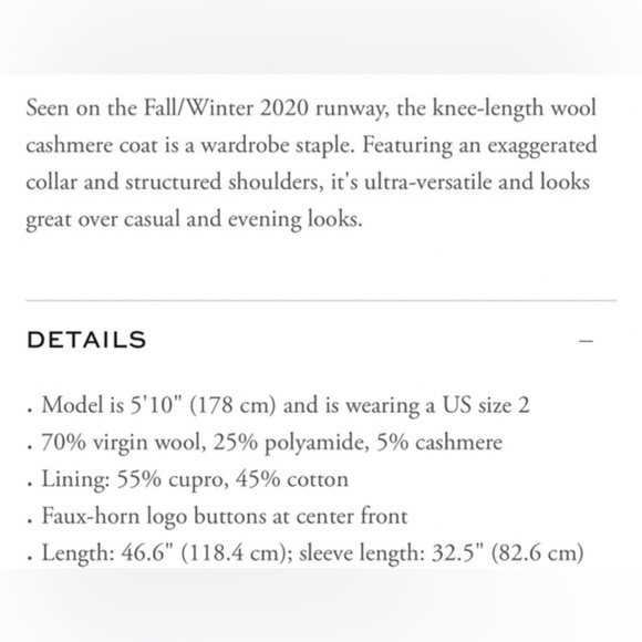 Tory Burch Wool/Cashmere Coat - Picture 10 of 10